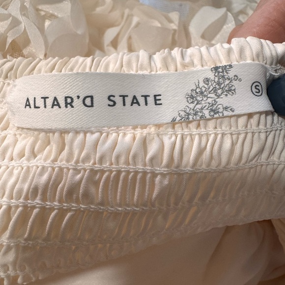 Altar'd State Cream Rosette Mini Dress - Picture 3 of 10